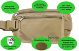 Travel Money Belt RFID Blocking - Protection for your Credit Cards and Passport | Secure all Your Valuables | Large Heavy Duty Zippers