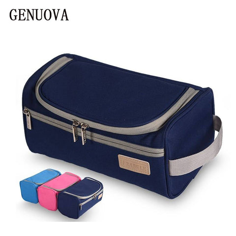 GENUOVA Brand Men And Women Portable Cosmetic Bag Proof D 'Water Large Organizer Storage Bag Hanging Toilet Bag Makeup Case Bags