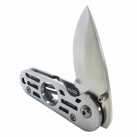 New 2 in 1stainless steel Cigar cutter knife Pocket Travel multifunctional Cigar Accessories c9212